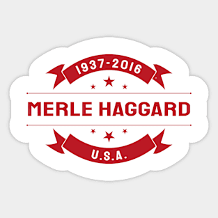ND Merle Haggard USA 1937 2016 Music D80 Sticker